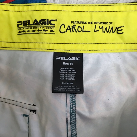 Pelagic Board Shorts 🩳 Featuring The Artwork of Carol Lynne - Picture 3 of 5